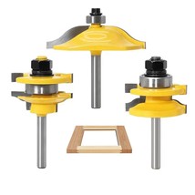 3Pcs Router Bit Set, 1/4 Inch Shank Raised, 1/4 Inch Shank 3Pcs Router Bit Set - £33.41 GBP