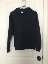 Gildan Navy Athletic Hoodie Sweatshirt Pullover Size Small - $30.07