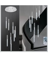 8-Light LED Pendant Lights Kitchen Island Crystal Bubble Chrome Free Shi... - $138.67 CAD