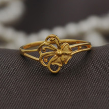 22 Carat Stamp Dubai Gold Posie Rings Size US 7.75 Princess Sale Jewelry - £262.68 GBP