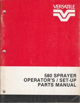 Versatile Model 580 Operator&#39;s/parts Manual (1984) - £6.30 GBP
