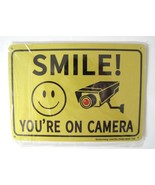 Sheenwang Smile You’re on Aluminum Outdoor / Indoor Camera Sign 2 Pack - $18.12 CAD