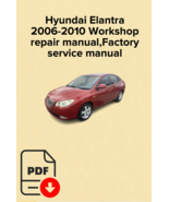 Hyundai Elantra 2006,2007,2008,2009,2010 Workshop repair manual,Factory ... - $17.99