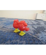Rare VTG Minature Red Plastic Goon Walking Pull Along Toy  With String W... - £19.75 GBP