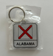 Alabama State Flag Key Chain 2 Sided Key Ring - £3.89 GBP