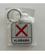 Alabama State Flag Key Chain 2 Sided Key Ring - £3.89 GBP