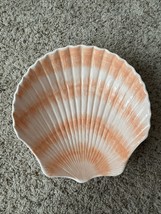 Cardinal Sand and Sea Bowl Giant Shell Serving Bowl 12 X 12” 4” High Pink/cream - £25.50 GBP