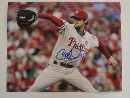 Cole Hamels Signed Autographed Glossy 11x14 Photo - Philadelphia Phillies - £62.92 GBP