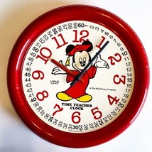 Walt Disney Lorus Quartz Mickey Mouse Time Teacher Clock Made In England... - £56.14 GBP