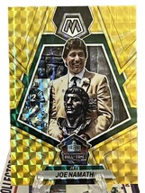 Joe Namath ~ 2023 Panini Mosaic Yellow Reactive Hall of Fame ~ NY Jets ~ #272 - £2.55 GBP