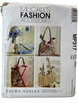 McCalls Sewing Pattern MP317 4794 Bags Purses Handbags Hat LAURA ASHLEY - $9.74