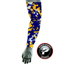 Football Baseball Softball Compression Arm Sleeve Navy Yellow Digital Camo - £6.38 GBP