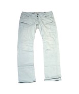 A.Tiziano Mens 34 Light Blue Jeans With Distressed Detail &amp; Zipper Pocke... - $38.40