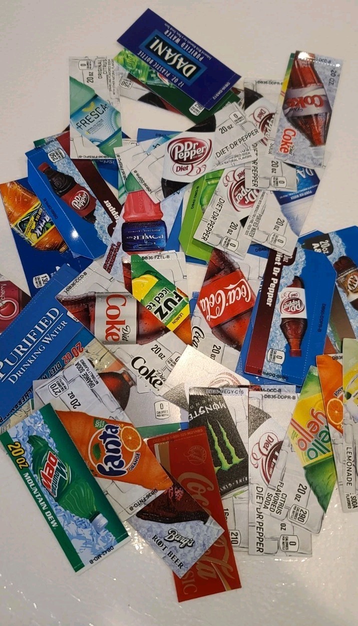 Lot VENDING MACHINE 20 oz Gatorade Dasani Soda Energy Vend Labels Flavor... - $29.70