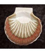 Leon Kula Signed Shell Pottery Dish Beach Ocean Nature Pre Loved - $19.79