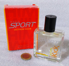 AVON SPORT ACTION KICK ✱ Rare Vintage Perfume Spray Man Parfum Boxed (50... - £21.54 GBP