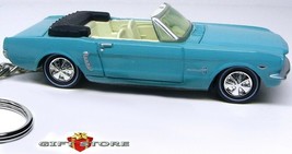 Rare Key Chain Ring Blue 65/1965 Ford Mustang Convertible New Custom Ltd Edition - $48.98