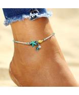 Beach Beaded Starfish Anklet Ankle Bracelet - £13.33 GBP