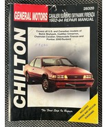 Chilton 28320 82-94 GM Chevy Cavalier/Sun-bird /Sky-Hawk /Firenza Repair... - $13.48 CAD