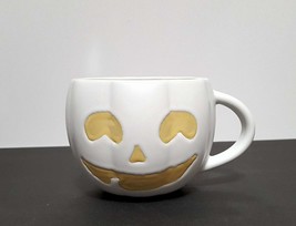 NEW Pottery Barn White Halloween Jack O Lantern Mug 16 OZ Stoneware - £20.90 GBP