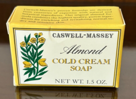 NEW NOS Caswell Massey Almond Cold Cream Soap 1.5 oz Skin Care Travel - $297.60 MXN