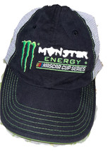 Monster Energy NASCAR Cup Series Hat White  Mesh Strap back Cap CFS - £7.61 GBP