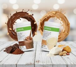 Herbalife Peanut Cookie Protein Drink Mix + Dutch Chocolate F1 Set – Pre... - $164.65 CAD