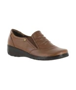 Easy Street Women Slip On Loafers Proctor Size US 9.5W Tan Faux Leather - $13.65