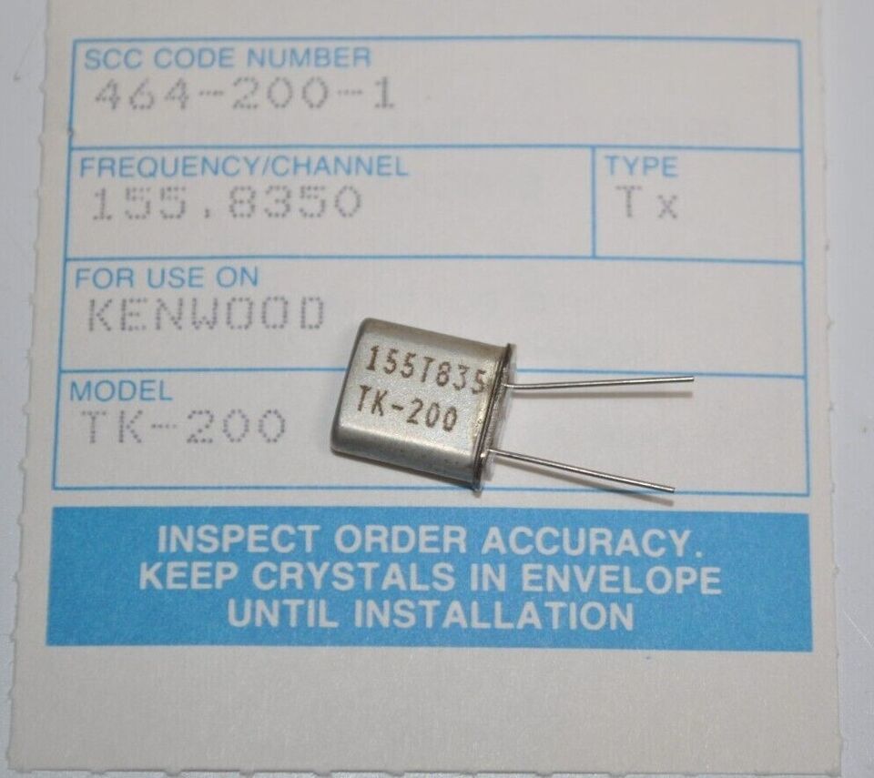 Primary image for Kenwood TK-200 Radio Frequency Crystal Transmit T 155.835 MHz