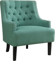 Homelegance Fabric Accent Chair, Teal - £246.99 GBP