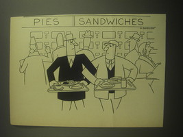 1959 Cartoon by Otto Soglow - Pies Sandwiches - £14.52 GBP