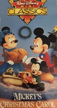 Walt Disney Mini Classics-Mickeys Noël Carol VHS 1994-TESTED-RARE Vintage - $15.99