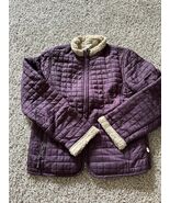 TSUNAMI Women’s Purple Quilted Sherpa Lined Jacket Size Medium Pockets F... - $34.49 CAD