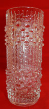 MCM Hermanova Art Glass Sklo Union Frantisek Peceny Czech Candlewax Vase Clear - £43.56 GBP