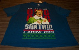 Elf Will Farrell Omg Santa I Know Him Christmas T-Shirt Big &amp; Tall 3XB 3XL New - £19.54 GBP
