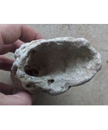Natural Half Opened Tube Stone without holes from Israel light Gray - £5.08 GBP