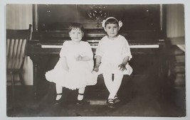 Noble Kansas Darling Girls at Piano Beatrice and Erma Garton 1915 Postcard B27 - £13.53 GBP
