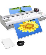 Paper Trimmer, Corner Rounder Hot And Cold System, 7 In 1 Laminator, Lam... - £66.57 GBP