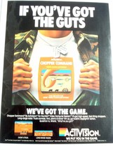 1982  Color Ad Activision Chopper Command Video Game for the Atari 2600 System - $7.99