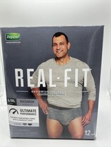 Depend Real Fit Incontinence Underwear for Men with Maximum Absorbency L... - $12.83