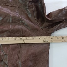 Wishful Park RN#131869 Women’s Size Medium Coat Brown Faux Vegan Leather Jacket image 5