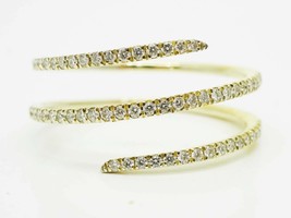Bony Levy Designer 0.28ctw Diamond Coil Ring 18k Gold Size 8.5 - £1,317.29 GBP