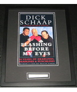 Dick Schaap Signed Framed 11x14 Photo Display w/ Muhammad Ali JSA - £54.50 GBP