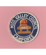 VINTAGE 1953 MISS. VALLEY COUNCIL CAMPOREE BOYSCOUT PATCH - £9.27 GBP