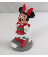 Disney Minnie Mouse Mrs. Claus 3.5&quot; Collectible Toy Figure - $111.55 MXN