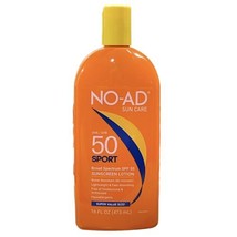 No-Ad Sport Sunscreen Lotion SPF 50 Jumbo Value Size 16 fl.oz Expiration... - €34,61 EUR