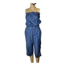 Blue Spice Denim Sleeveless Romper Size: M - K37 - $13.00