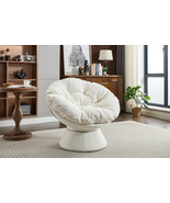 Oversized Swivel Accent Chair | 360 Barrel Chair | Papasan Style - €201,25 EUR