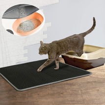 24x17&#39;&#39; Kitty Cat Litter Mat Double Layer Design Trapping Honeycomb Waterproof - £37.75 GBP