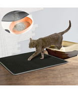 24x17&#39;&#39; Kitty Cat Litter Mat Double Layer Design Trapping Honeycomb Wate... - £37.52 GBP